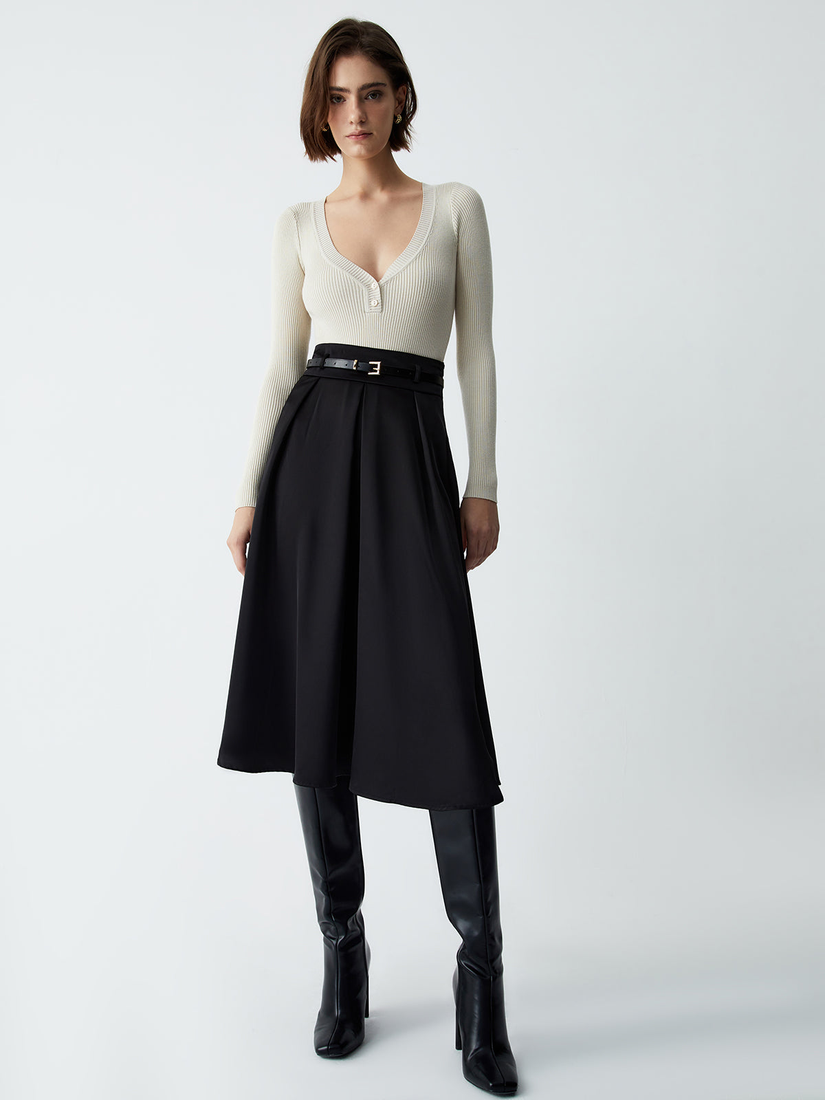 Classic Luxe Waist Skirt