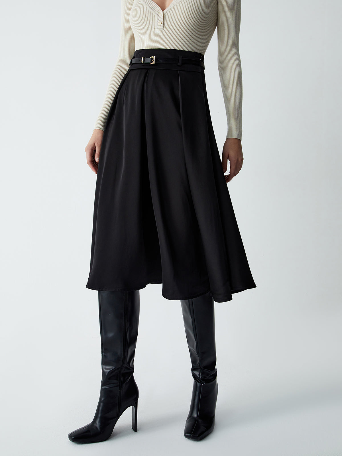 Classic Luxe Waist Skirt - Pexav