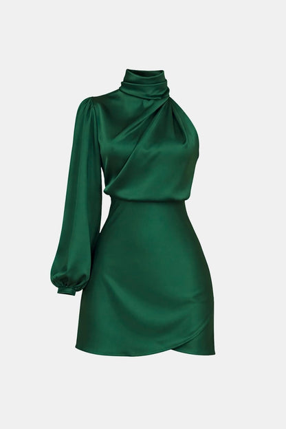 Image of Olive | Women's One Shoulder Mini Dress