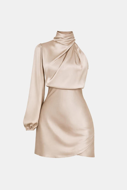 Image of Olive | Women's One Shoulder Mini Dress