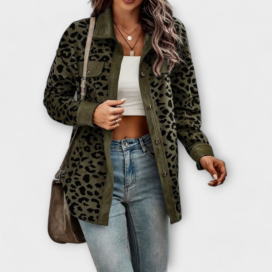 Casual Women's Loose Fit Button Down Shirt Jacket - Olytrend