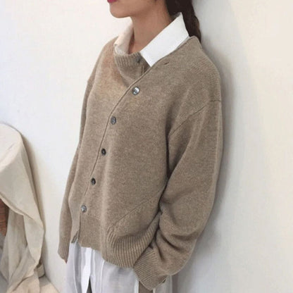 Ladies Cozy Button Front Cardigan - Nocini