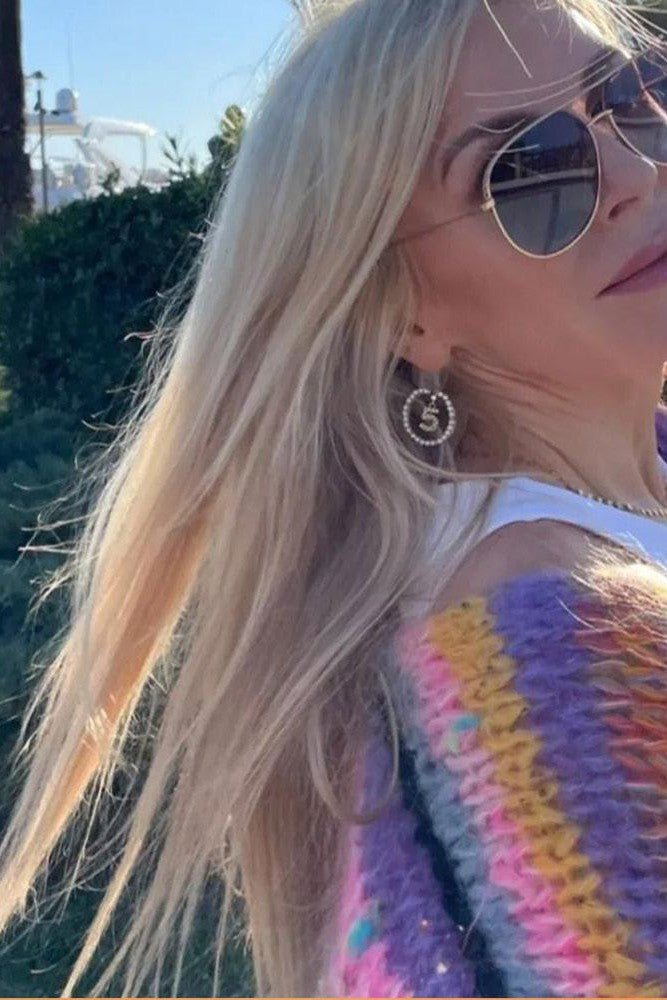 Women's Classic Stripe Short Cardigan Sweater