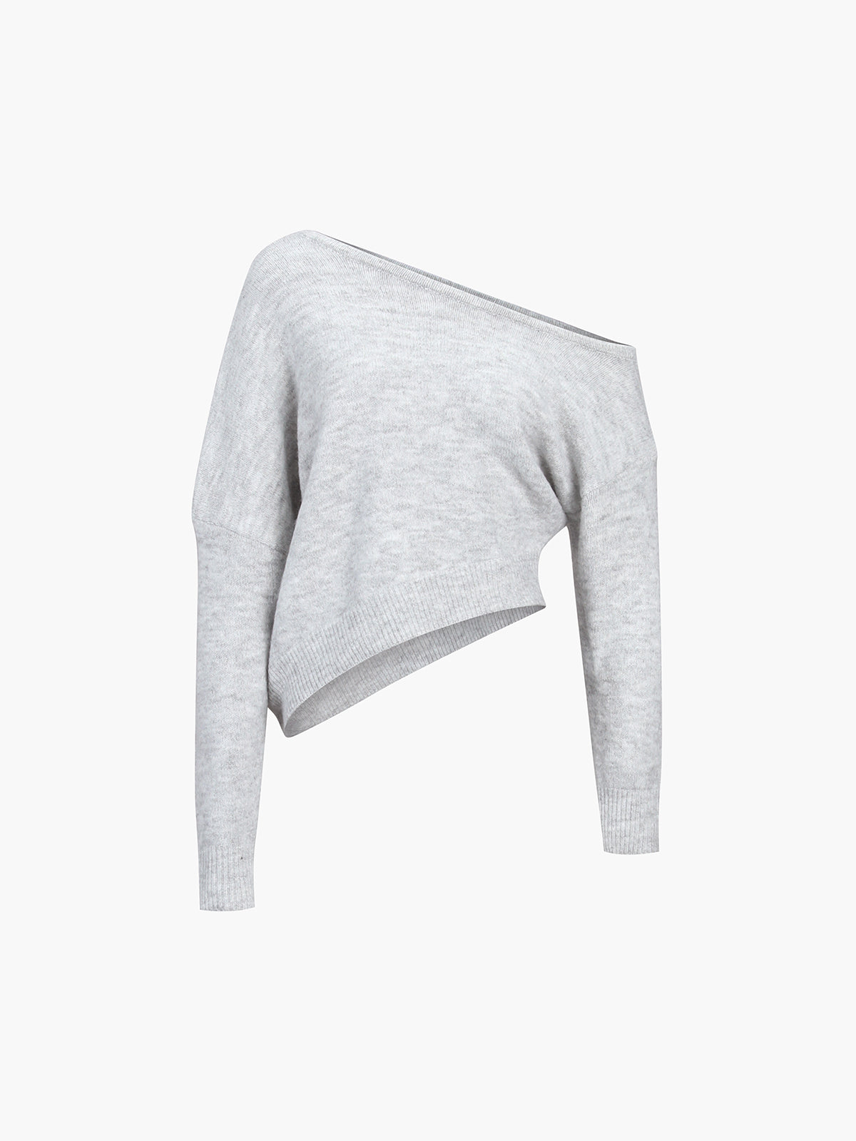 Off Shoulder Slouchy Knit Sweater