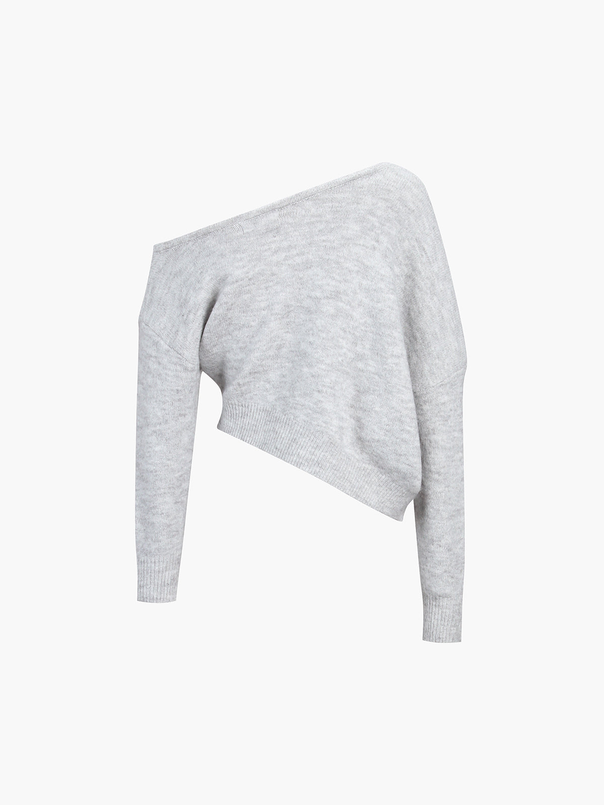 Off Shoulder Slouchy Knit Sweater