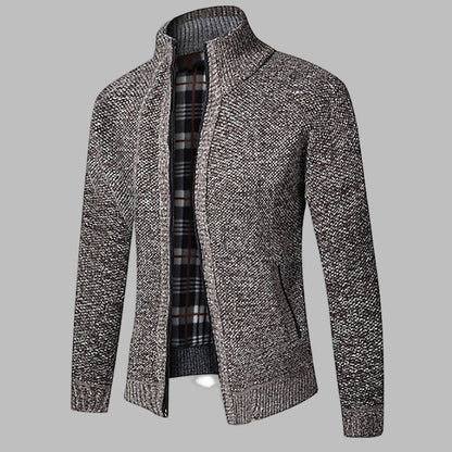 Trendy Crew Neck Knit Sweater for Men
