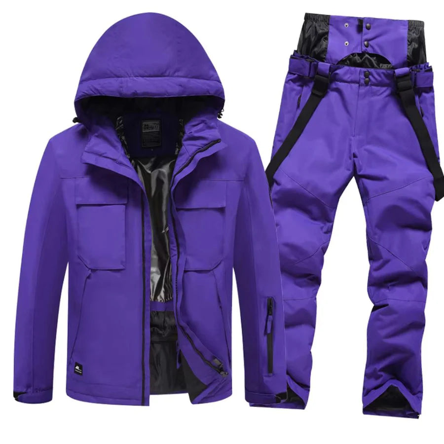 Waterproof Men's Ski Jacket Suit