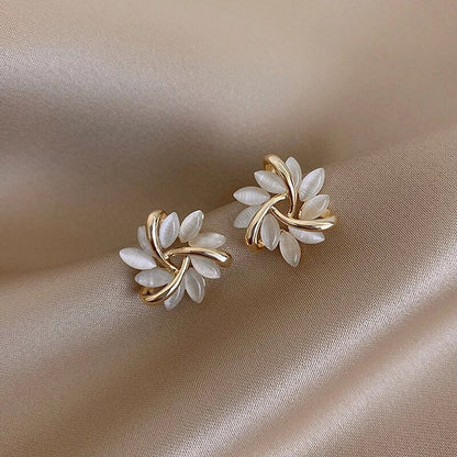 Delicate Flower Drop Earrings - Pexav