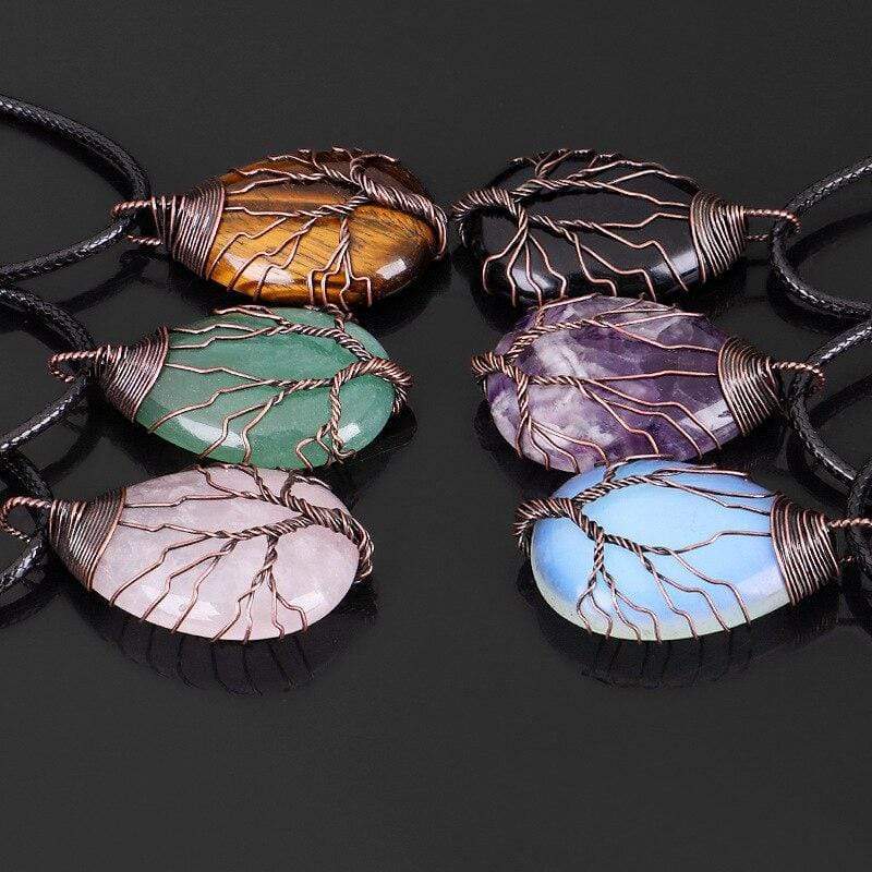 Opalite Drop Necklace - Elisia-Nora Luxe