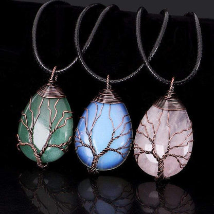 Opalite Drop Necklace - Elisia-Nora Luxe