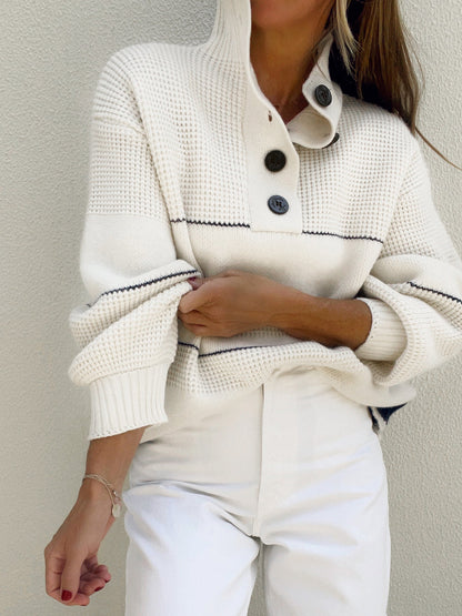 Relaxed Fit Crew Neck Sweater