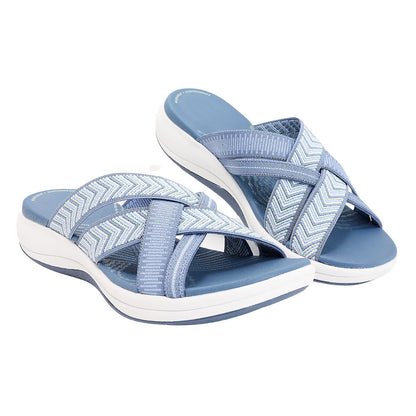 Ortho-Sandals - StrideWell-Light blue-2.5-Nora Luxe