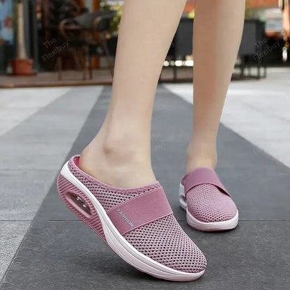 Orthopaedic Air Cushion Shoes - OrthoAir-Red-2-Nora Luxe