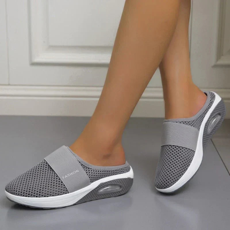 Orthopaedic Air Cushion Shoes - OrthoAir-Red-2-Nora Luxe