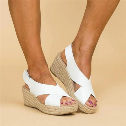 Orthopaedic Comfort Sandals - Serena-White-3.5-Nora Luxe