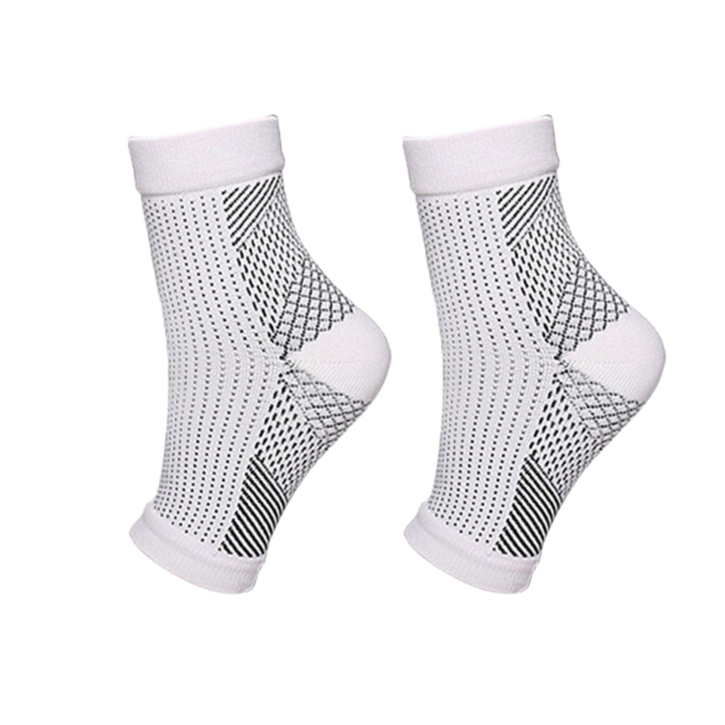 Orthopaedic Compression Socks - RevitaStep-White-5 – 7.5-1x Pair-Nora Luxe