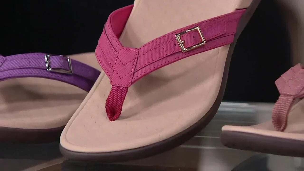 Orthopaedic Dam Sandals with EVA Insole – Amélie-Pink-3-State of Style