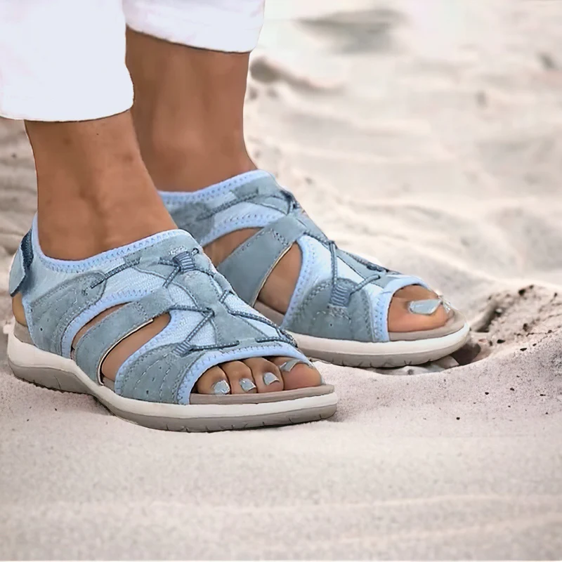 Orthopaedic Ladies Sandals - ComfortTrend-Light blue-2.5-Nora Luxe