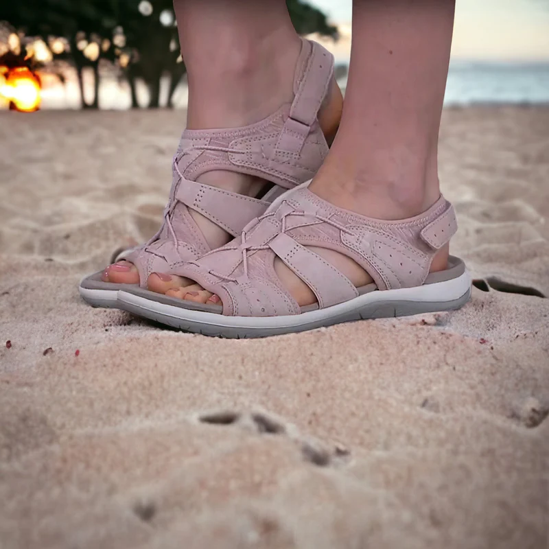 Orthopaedic Ladies Sandals - ComfortTrend-Pink-2.5-Nora Luxe