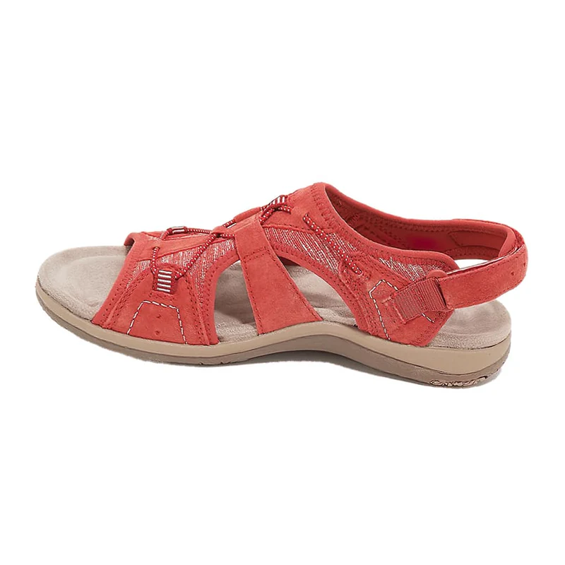Orthopaedic Ladies Sandals - ComfortTrend-Red-2.5-Nora Luxe