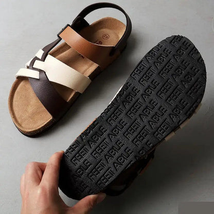 Orthopaedic Ladies Sandals – Noa-Black-4.5-The Livary