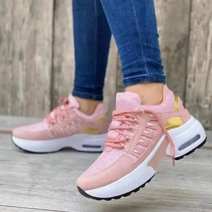 Orthopaedic Ladies' Sneakers - Livia-Pink-4.5-The Livary