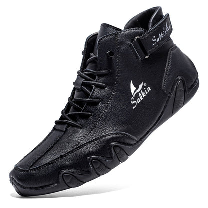 Orthopaedic Leather Shoes - Ethan-Black-4.0-Nora Luxe