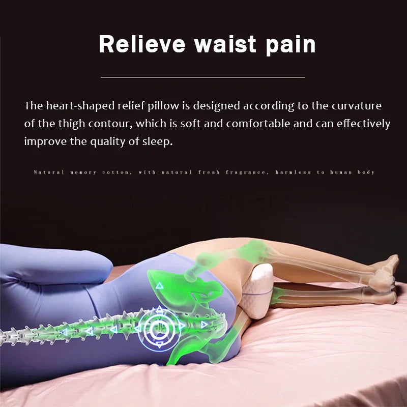 Orthopaedic Memory Foam Leg Cushion - ComfortFoam-White-Nora Luxe