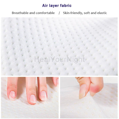 Orthopaedic Memory Foam Leg Cushion - ComfortFoam-White-Nora Luxe