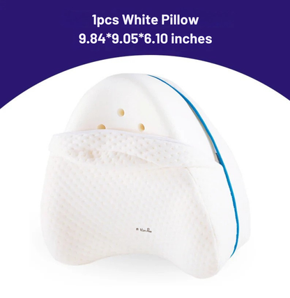 Orthopaedic Memory Foam Leg Cushion - ComfortFoam-White-Nora Luxe