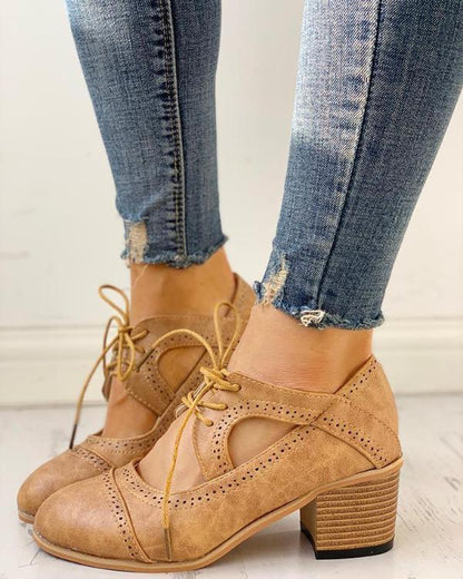 Orthopaedic Vintage Shoes - Lucia-Beige-4.5-Nora Luxe