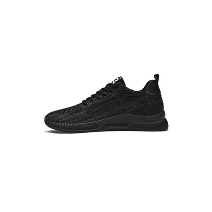 Orthopaedic Wedge Sneakers - Maxim-Black-6-Nora Luxe
