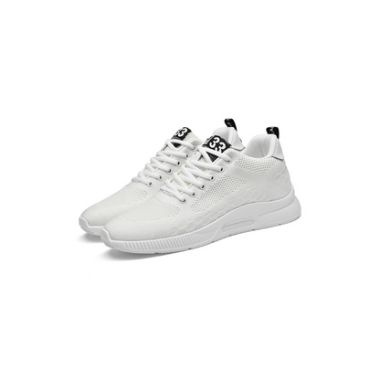 Orthopaedic Wedge Sneakers - Maxim-White-6-Nora Luxe