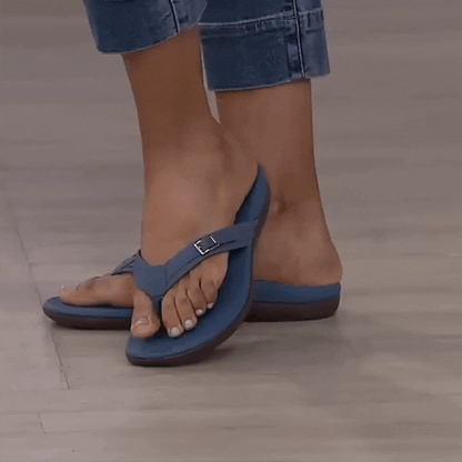 Orthopaedic Women's Flip-Flops – Mira-Pink-3-State of Style