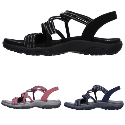 Orthopaedic Women's Sandals - Isabella-Black-5-The Livary