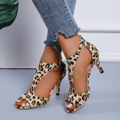 Orthopedic Heel Sandal - ComfortStep-Leopard-5-Nora Luxe