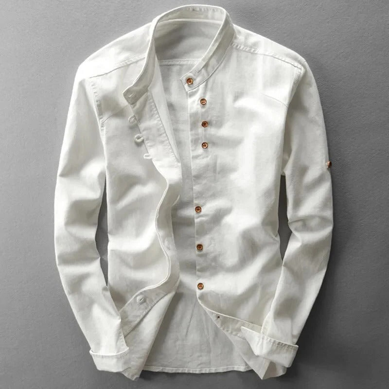 Traditional Asian Men's Dress Shirt