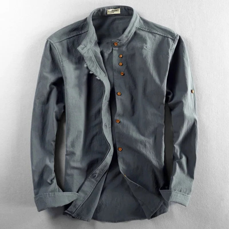 Traditional Asian Men's Dress Shirt