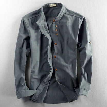 Traditional Asian Men's Dress Shirt