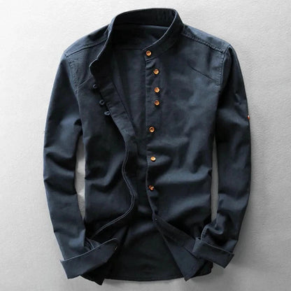 Traditional Asian Men's Dress Shirt - Pexav