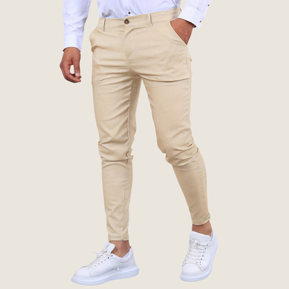 Image of Oscar | Men's Slim Fit Ankle Pants