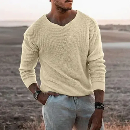 Comfy Casual Men's V-Neck Sweater