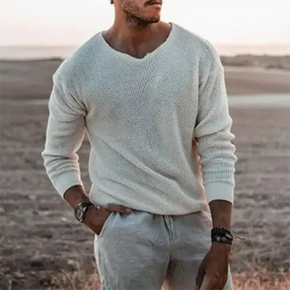 Comfy Casual Men's V-Neck Sweater - Nocini
