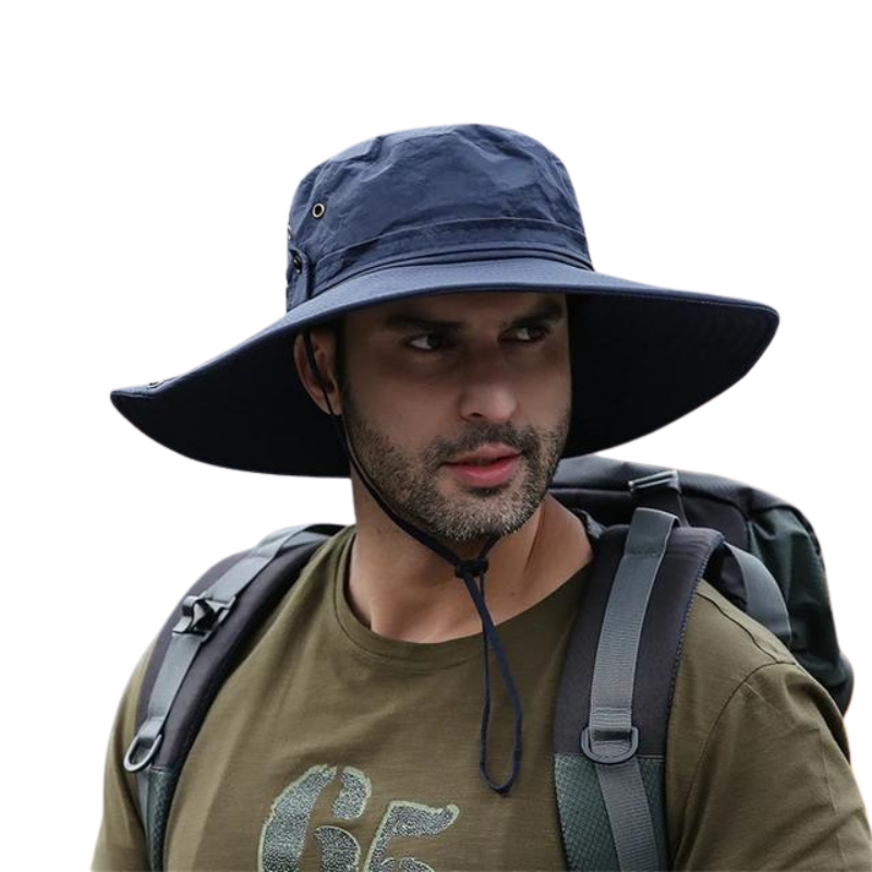 Waterproof Sun Hat with Chin Strap for Men - Pexav