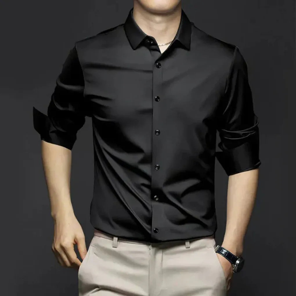 Slim Fit Easy Care Dress Shirt - Olytrend