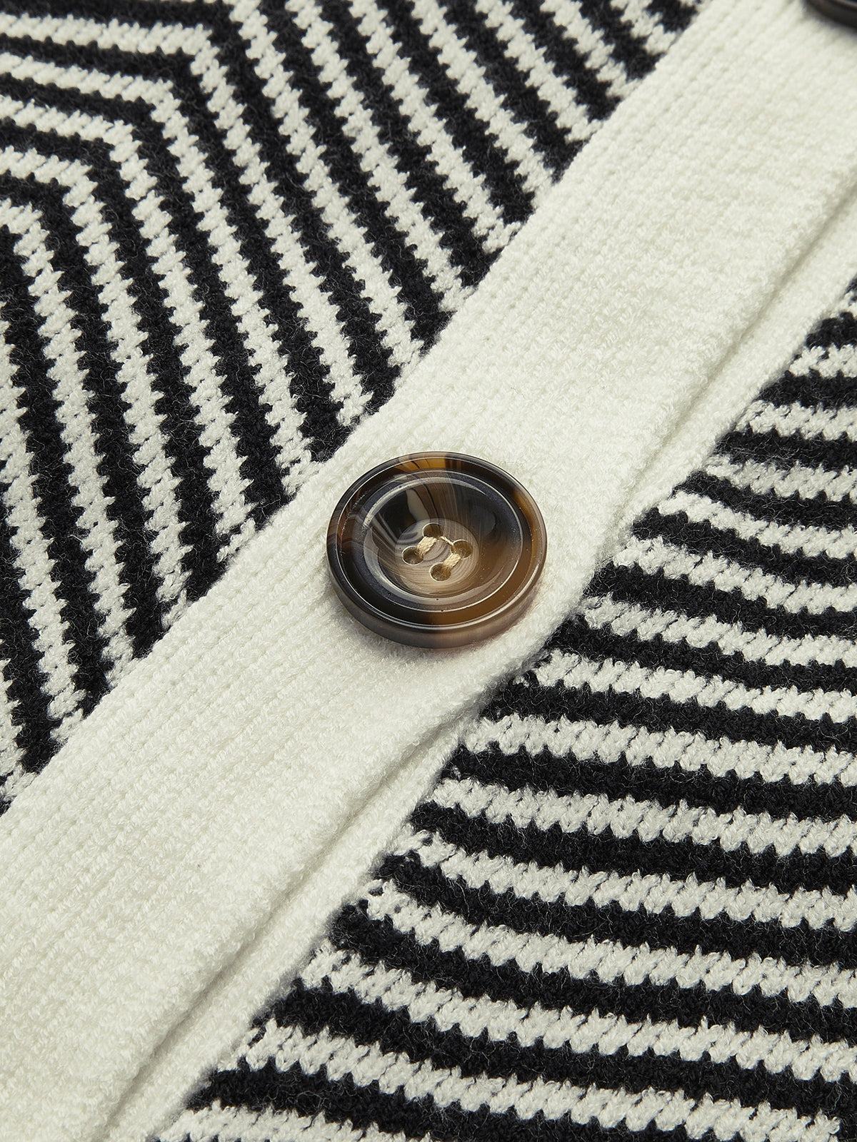 Large Plaid Open Front Cardigan