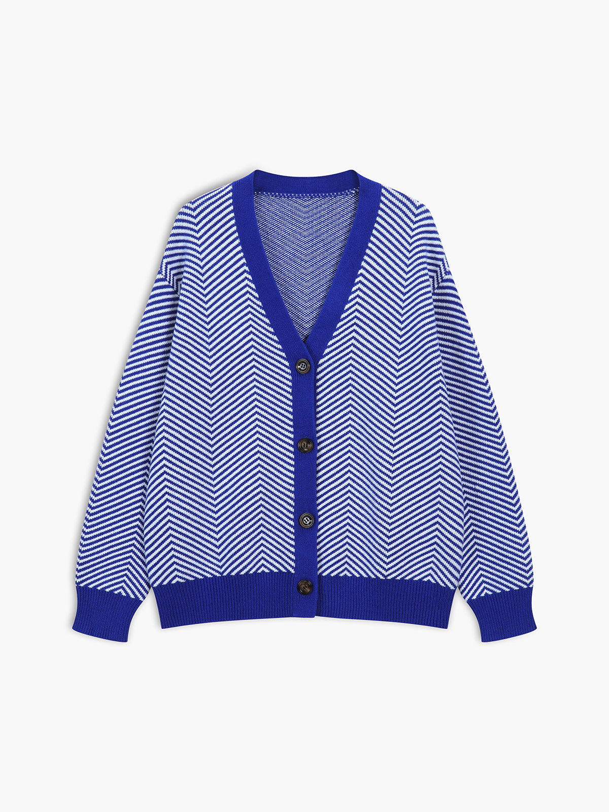 Large Plaid Open Front Cardigan