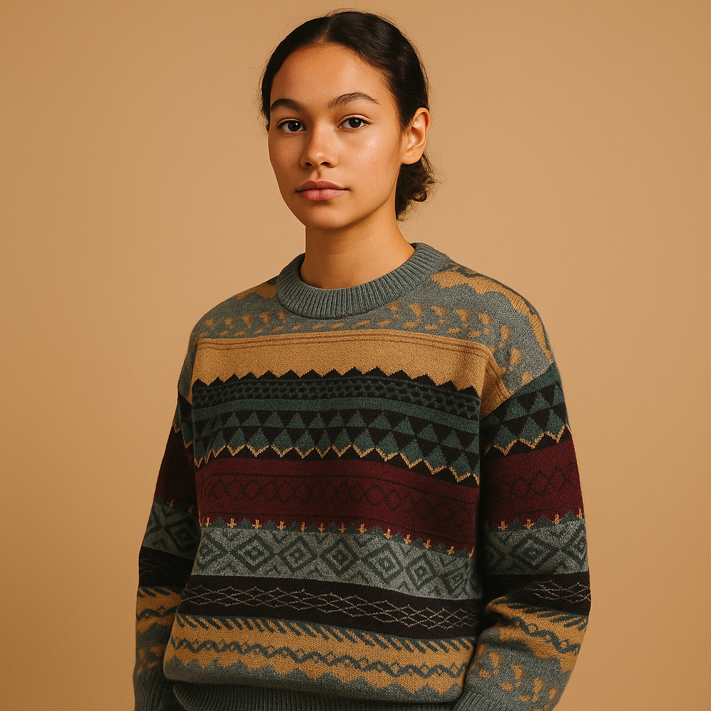 Cozy Women's Big Knit Sweater Celeste - Nocini