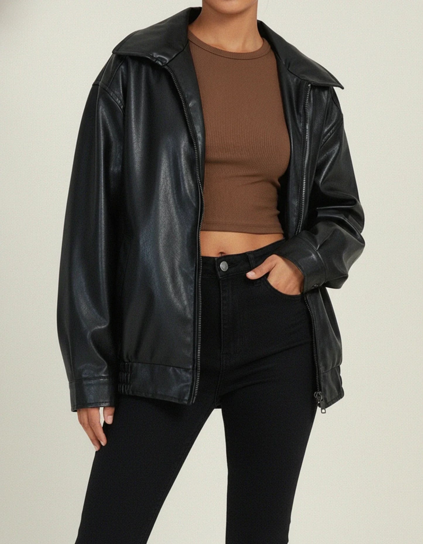 Large Fit Women's Bomber Coat