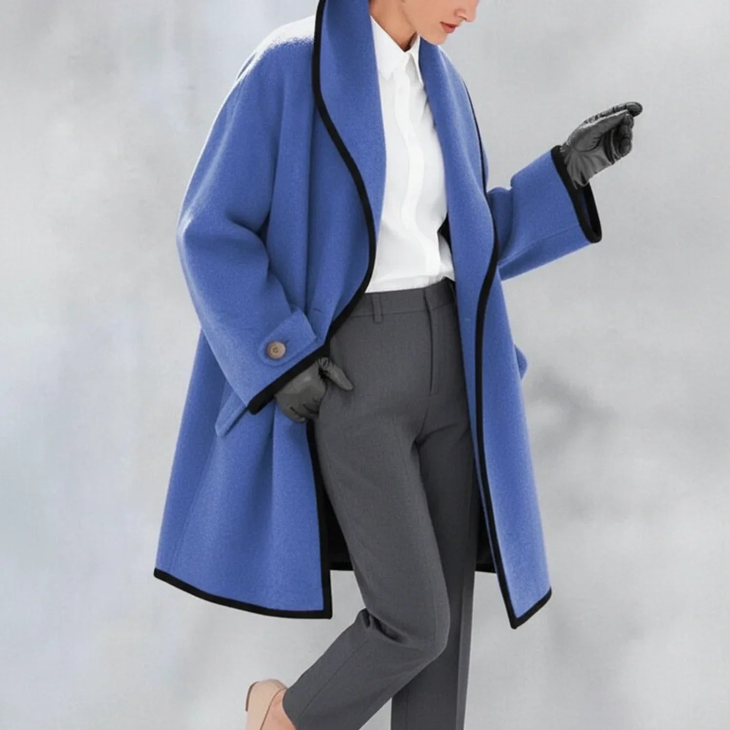 Relaxed Fit Women's Coat Jacket - Olytrend